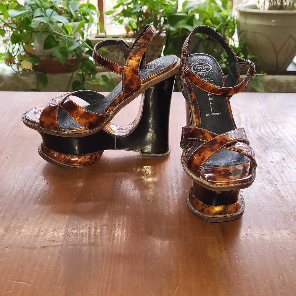 Jeffrey Campbell Tortoiseshell Platform Sandals